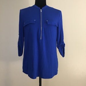 Elegant Blue Women's Top